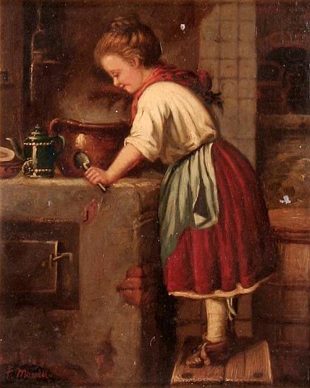 Gustave Moreau La jeune cuisiniere china oil painting image